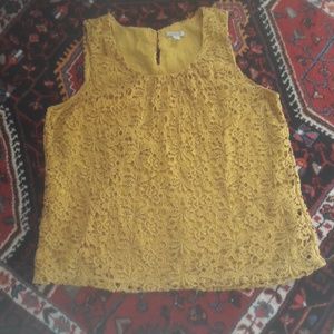 Lucky Brand Crochet tank